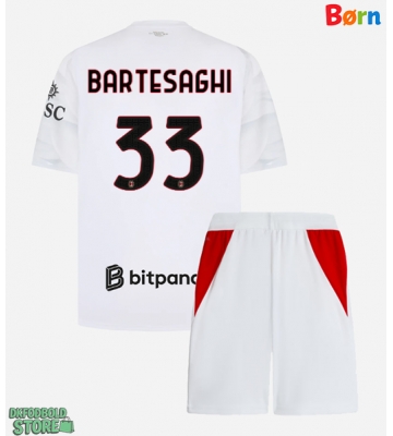 AC Milan Davide Bartesaghi #33 Replika Babytøj Udebanesæt Børn 2026-27 Kortærmet (+ Korte bukser)
